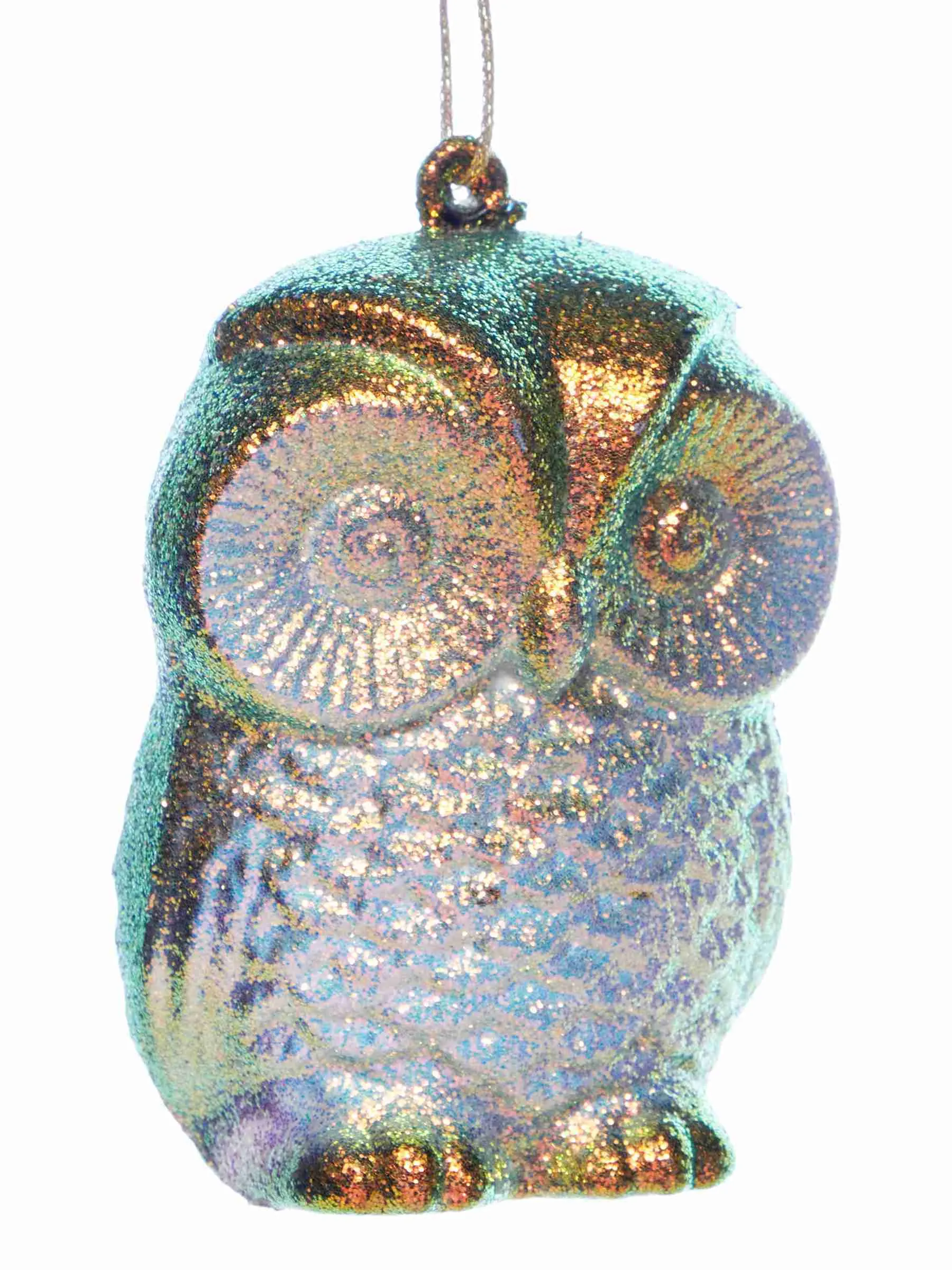 Украшение новогоднее подвесное Сова 4х6х8см арт.92206 по цене 