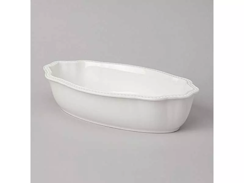 Салатник овальный Лефард Лента 1000мл, фарфор арт.761-118 по цене 