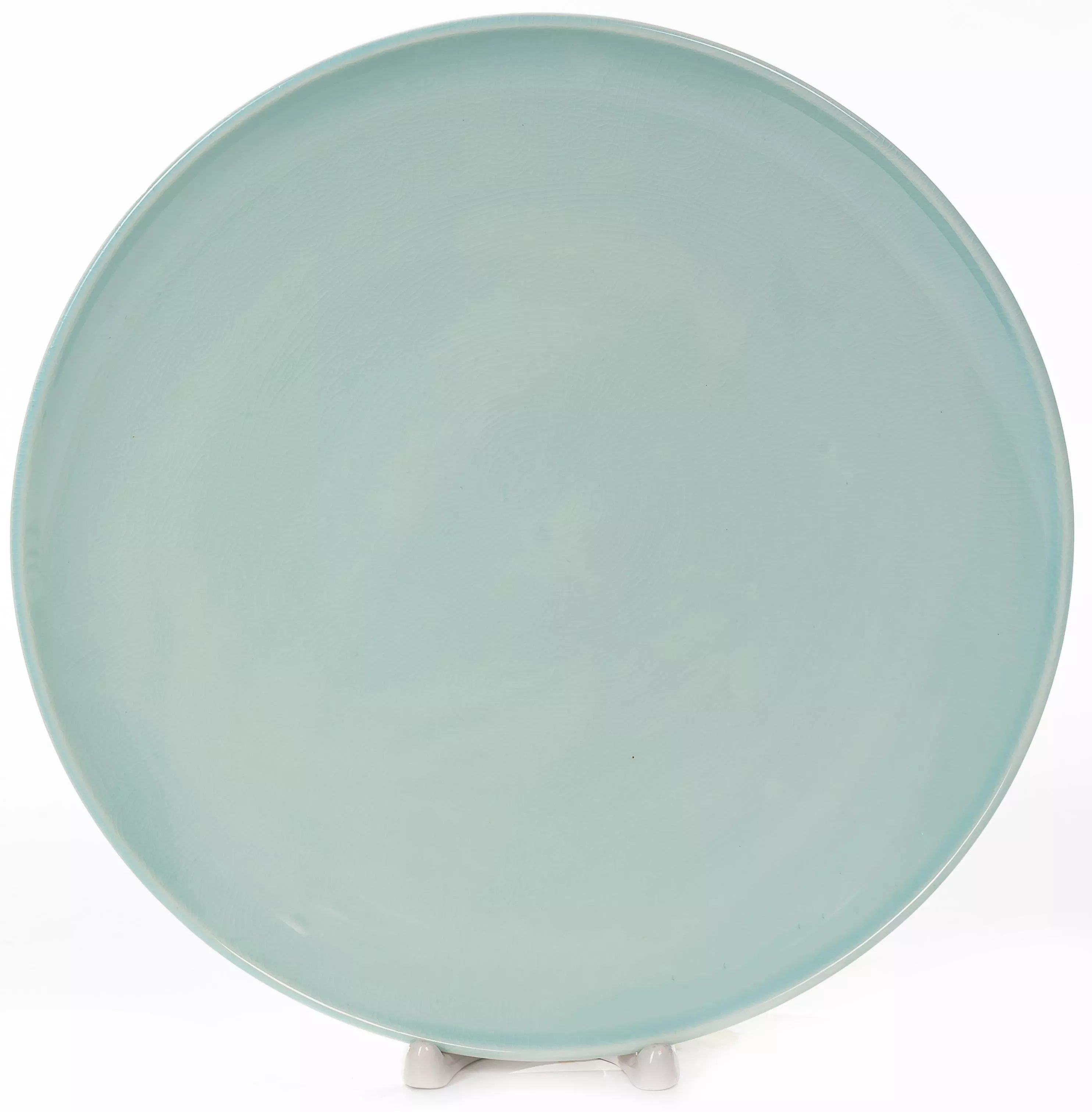 Тарелка мелкая Иштар 26см, фарфор, ментоловый кракелюр арт.236-28005 по цене 