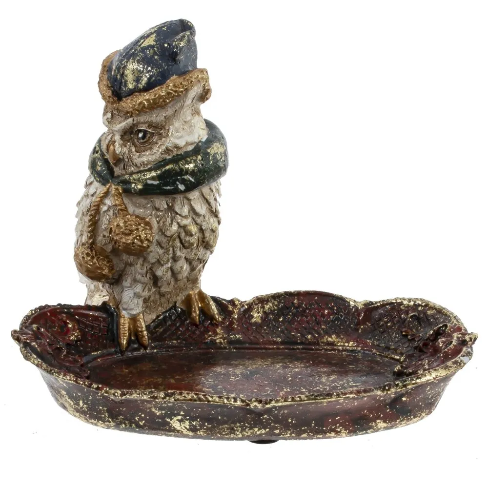 Фигурка декоративная Сова 13,5х10х10,5см арт.808891 по цене 