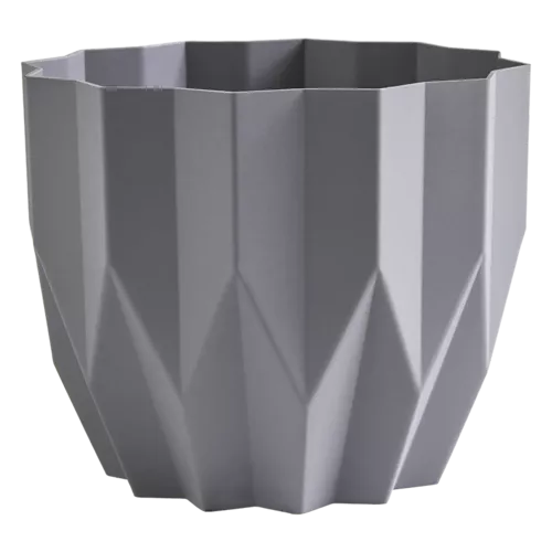 Кашпо Геометрия 3л Серый жемчуг пластик арт.КШ-4449 по цене 