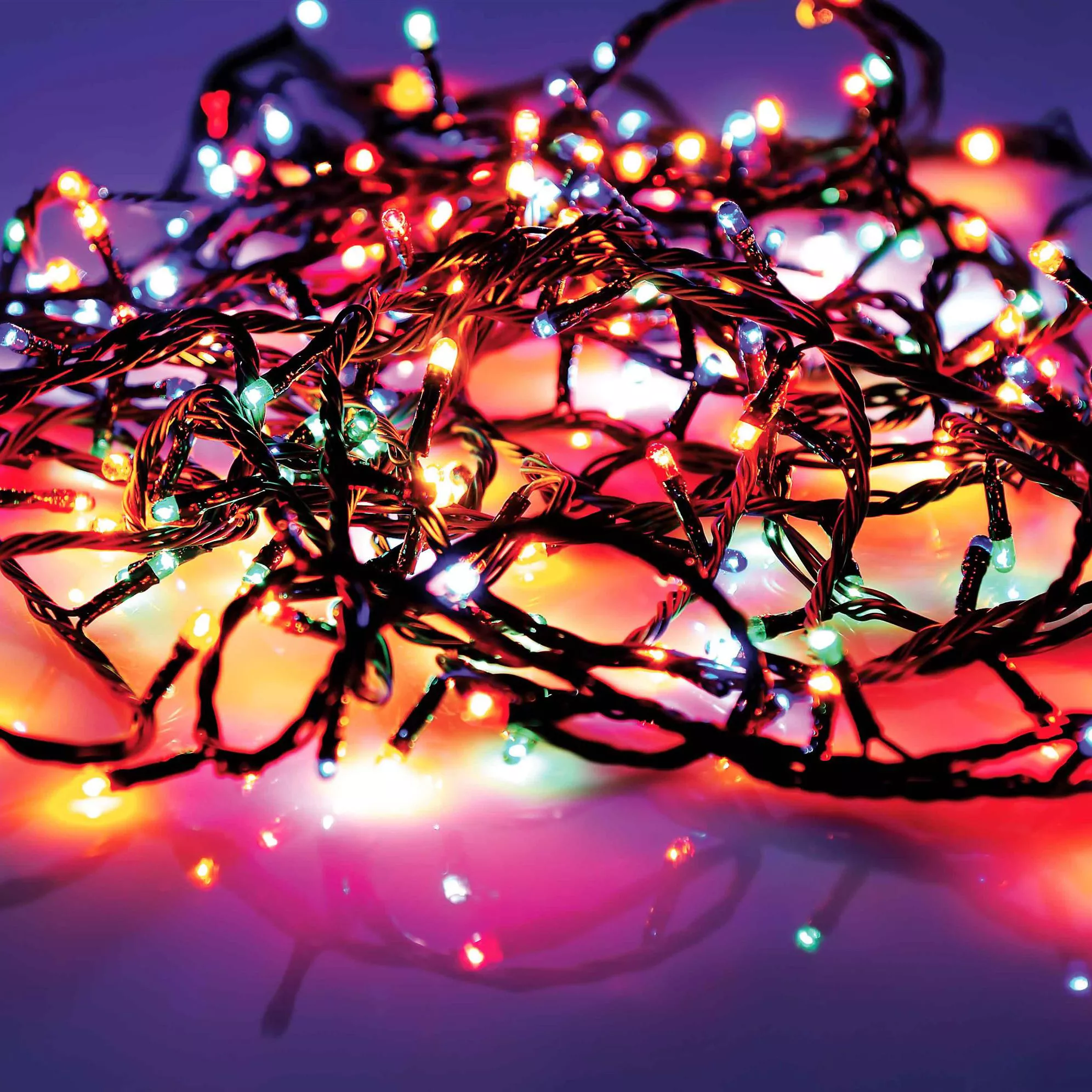 Электрогирлянда Нить внешняя 50 LED, 5м, 8 реж. по цене 