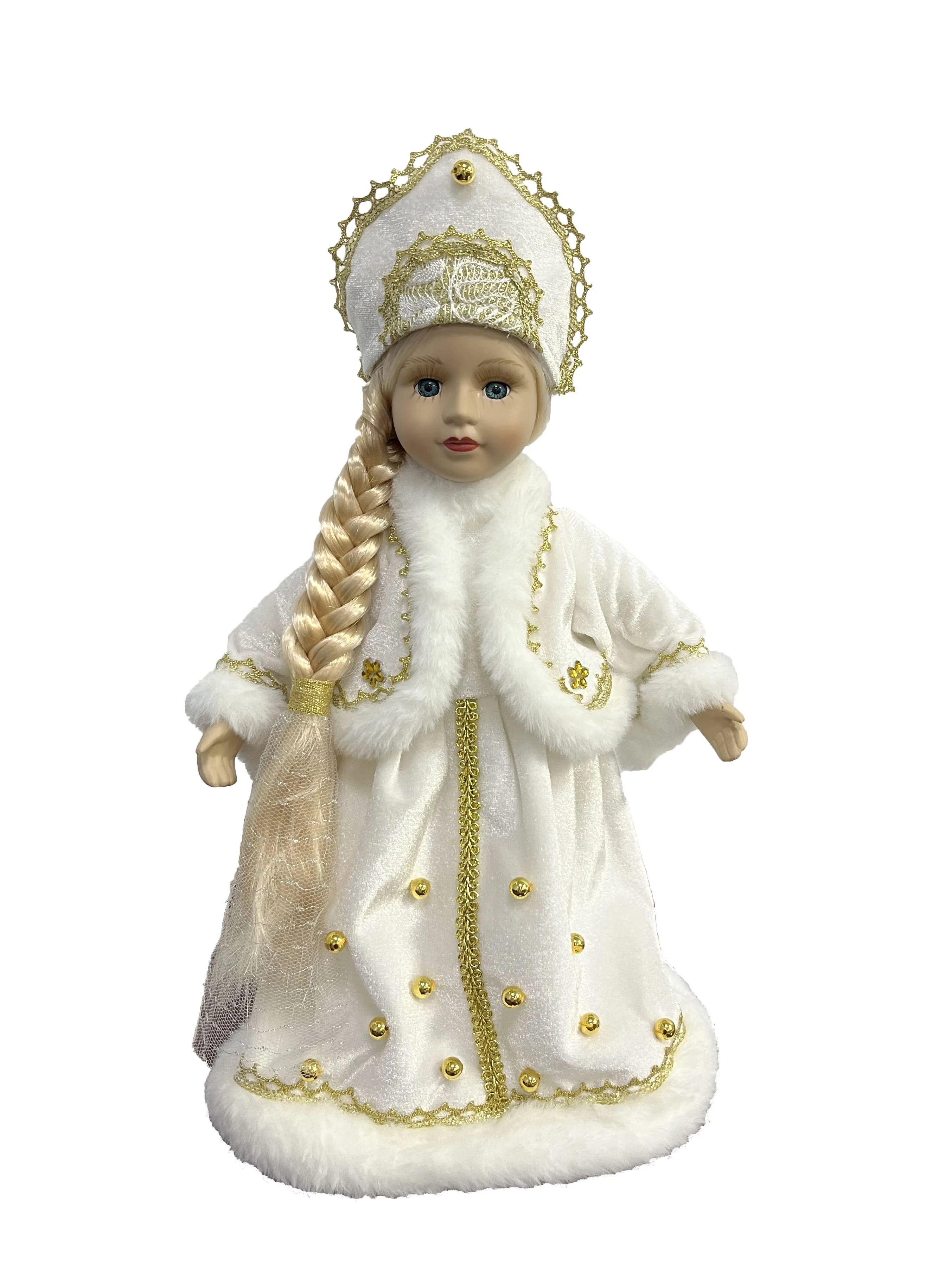 Кукла декоративная Снегурочка 17,5x20,5x32см арт.95183 по цене 