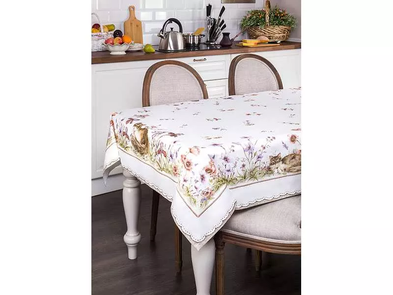 Скатерть Сиеста Лаванда хлопок 220х160см по цене 