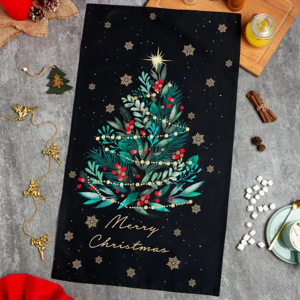 Полотенце кухонное Этель Рождество 40х73см, хлопок арт.7182005 по цене 