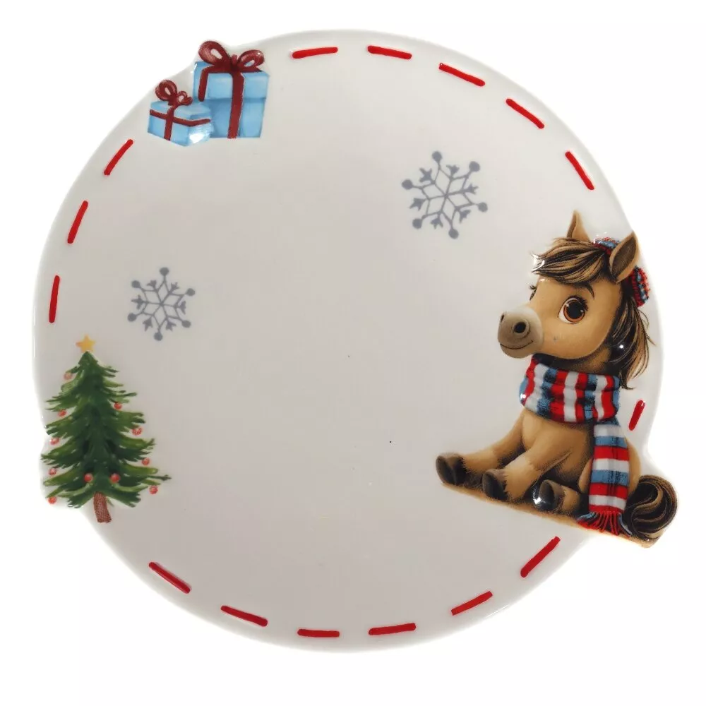 Тарелка Лошадка 16х15х1,5см, керамика арт.825283 по цене 