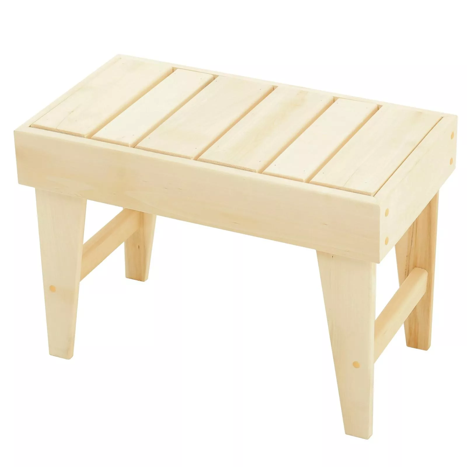 Лавка деревянная Цезарь из липы, 60 х 32 х 42 см, для бани, для дачи, нагрузка до 100 кг арт.6885466 по цене 