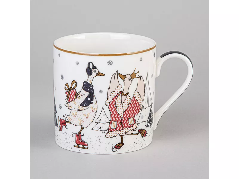 Кружка Лефард Семейное Рождество 425мл, фарфор арт.425-128 по цене 