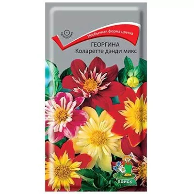 Семена георгина Коларетте дэнди микс 0,2г Поиск 