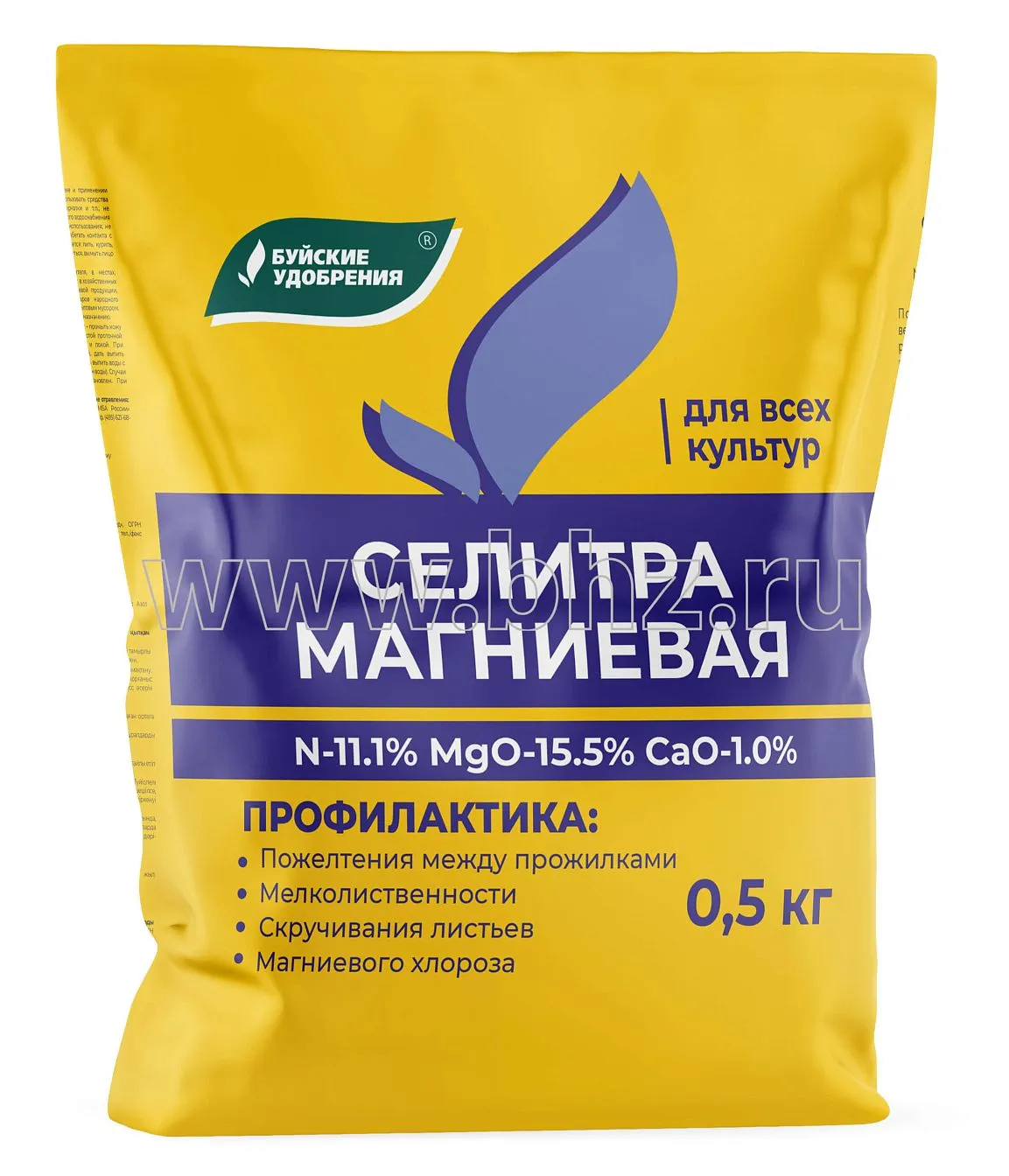 Удобрение сухое БХЗ Селитра магниевая минеральное 0,5 кг по цене 