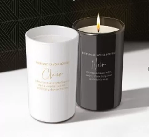 Свеча ароматизированная в стакане Для него и для нее 220гр по цене 