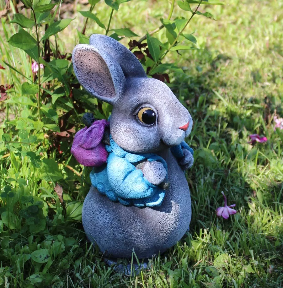 Фигура садовая Кролик Пу 14х16х29см полистоун арт.Ф325 по цене 