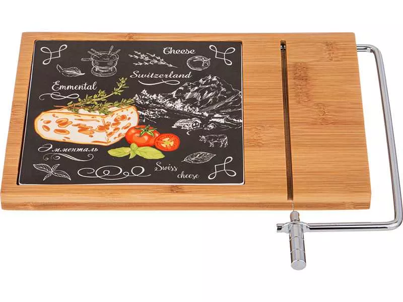 Сырорезка Лефард Секретные Ингредиенты фарфор бамбук, черный 27,5х23х3см арт.263-1182 по цене 