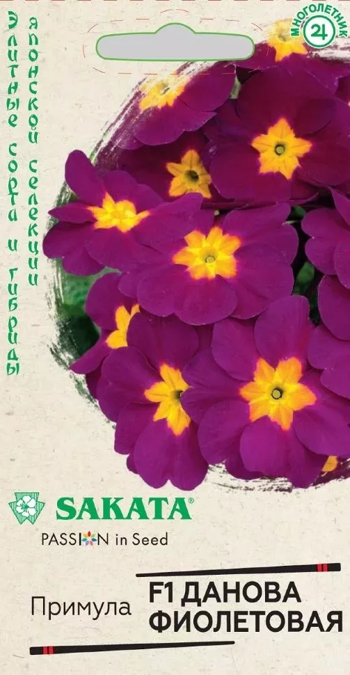 Семена Примула Данова фиолетовая F1,  5 шт.Гавриш 