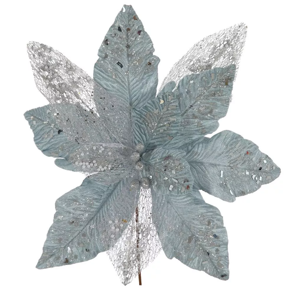 Цветок искусственный голубой 50х50х57см по цене 