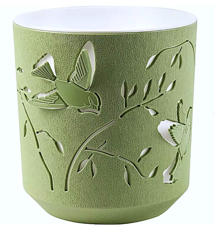 Кашпо Колибри 2,5л Оливковый-Белый арт.КШ-4653 по цене 