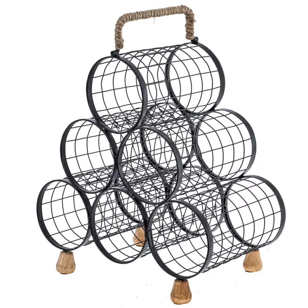 Подставка для бутылок 32,5х19х35см, металл арт.800526 по цене 