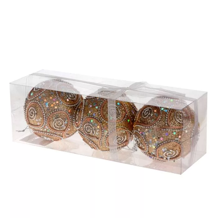 Набор шаров стекло, 13см, уп. 3шт, арт.CAP103610 по цене 