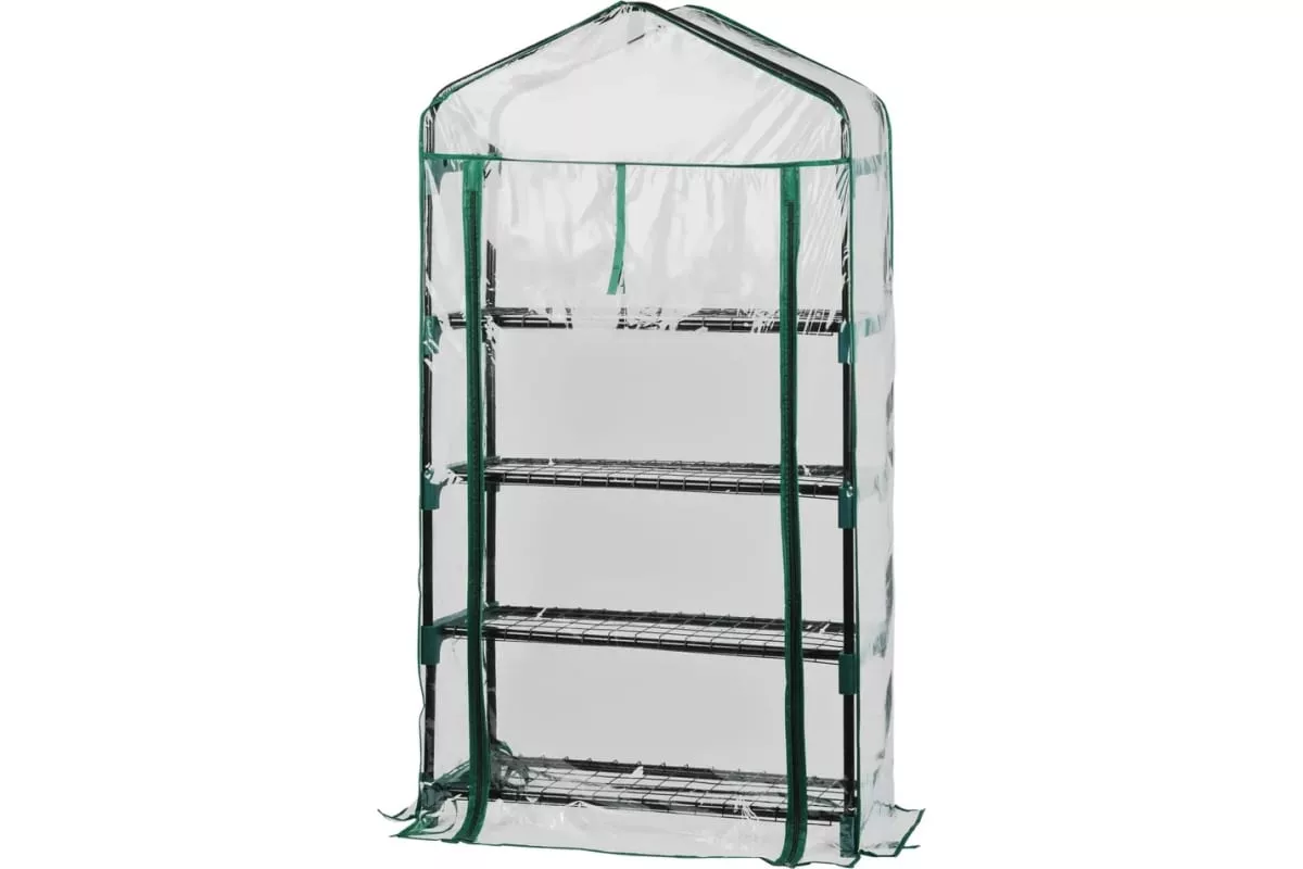 Теплица ЭРА ФИТО-ХАУС со светильниками в комплекте 4 яруса 1250х690х300мм по цене 