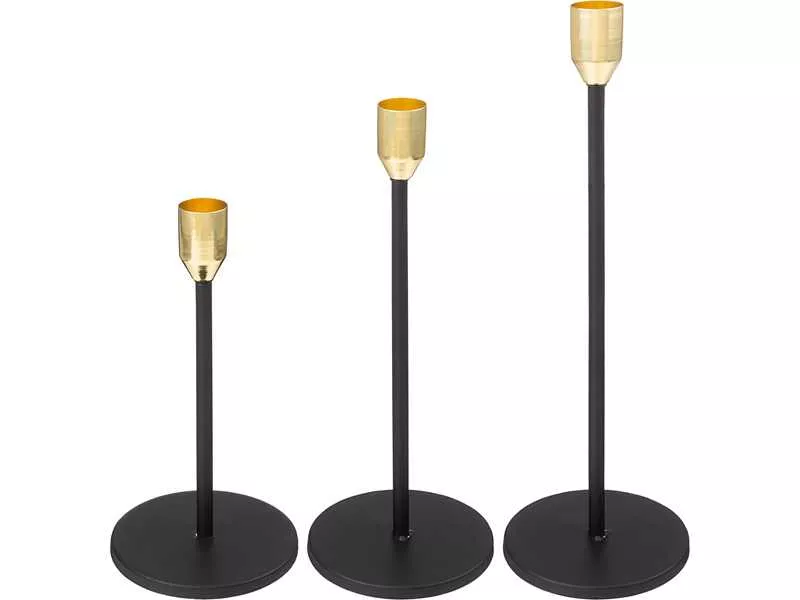 Набор подсвечников Бронко 3шт 18/23,3/28см арт.120-202 по цене 