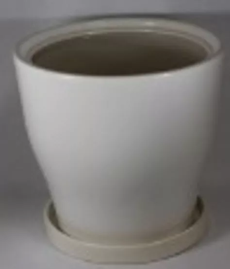 Горшок Крокус №3 13,5х9см 0,7л белый глянец, керамика арт.10005546 по цене 