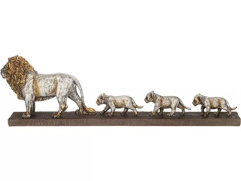 Фигурка декоративная Семья львов 47х6х13,6см полистоун арт.146-1858 по цене 