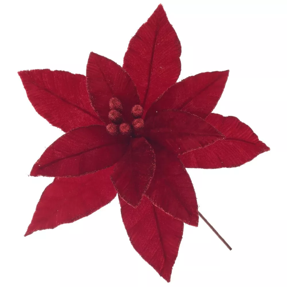 Цветок искусственный Пуансеттия 40х40х45см арт.811511 по цене 