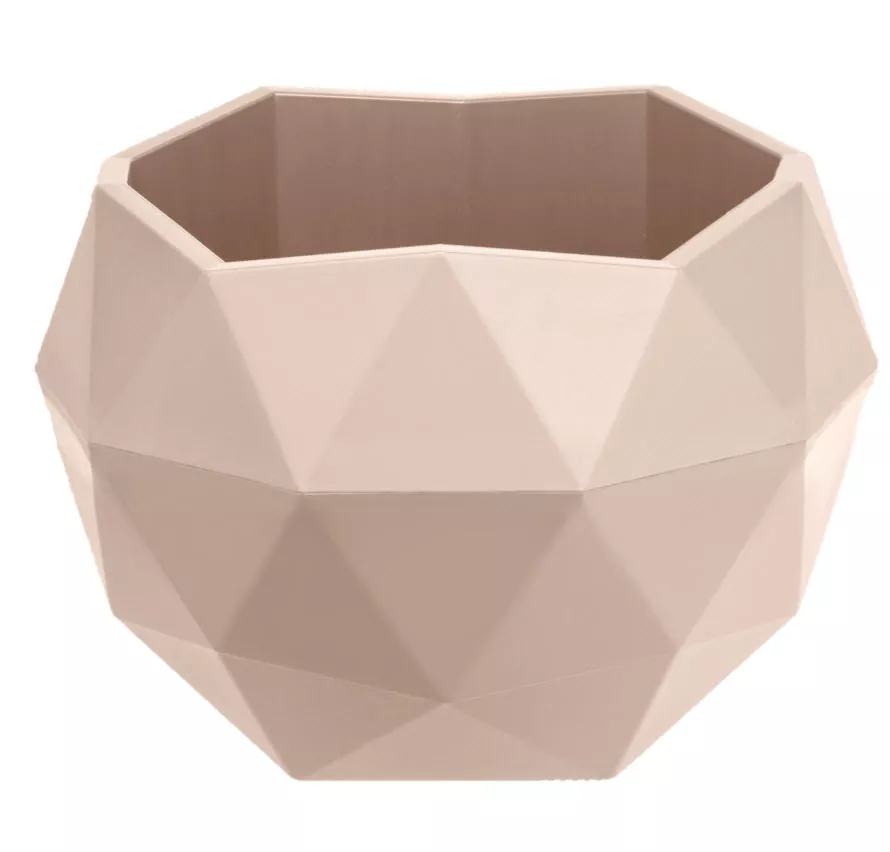 Кашпо Топаз 0,17л пудровый, пластик арт.КШ-1381 по цене 