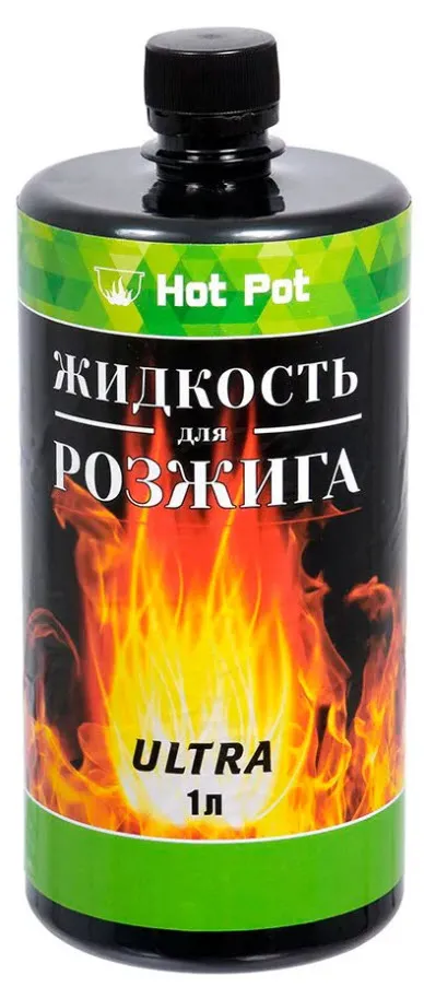 Жидкость для розжига углеводородная 1л Hot Pot арт.61384 по цене 