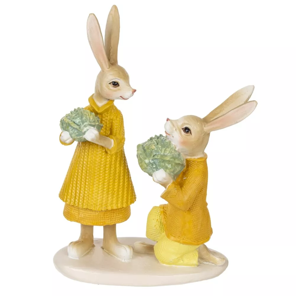 Фигурка декоративная Зайцы 9x4x14см арт.816221 по цене 