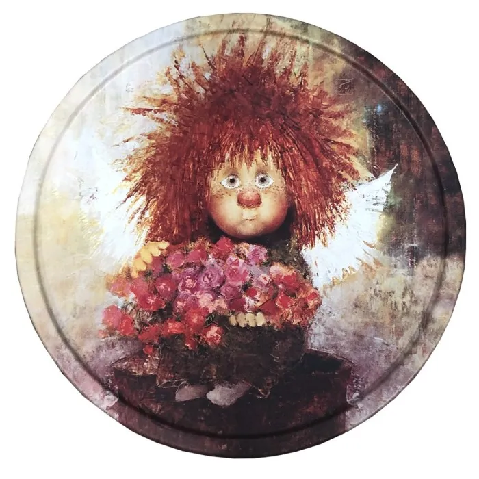 Поднос Как хороши были розы 20х0,4см, металл арт.PD051 по цене 