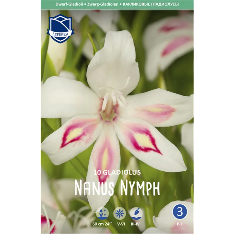 Луковица Гладиолус нанус Нимф 9/10 10шт 