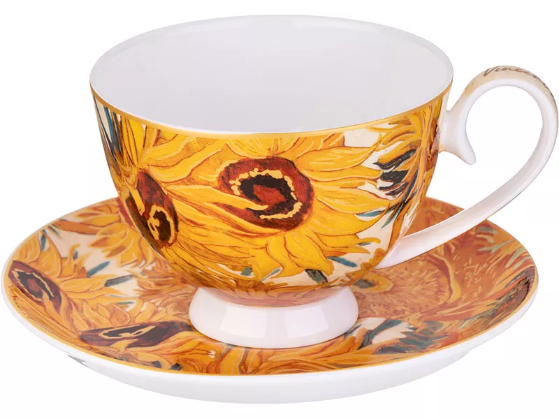 Пара чайная Лефард Подсолнухи Ван Гог 250мл фарфор арт.104-1009 по цене 