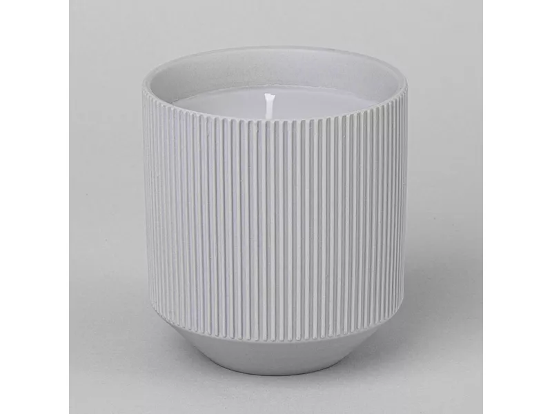 Свеча ароматическая 9х9х9,8см, серый матовый арт.374-163 по цене 