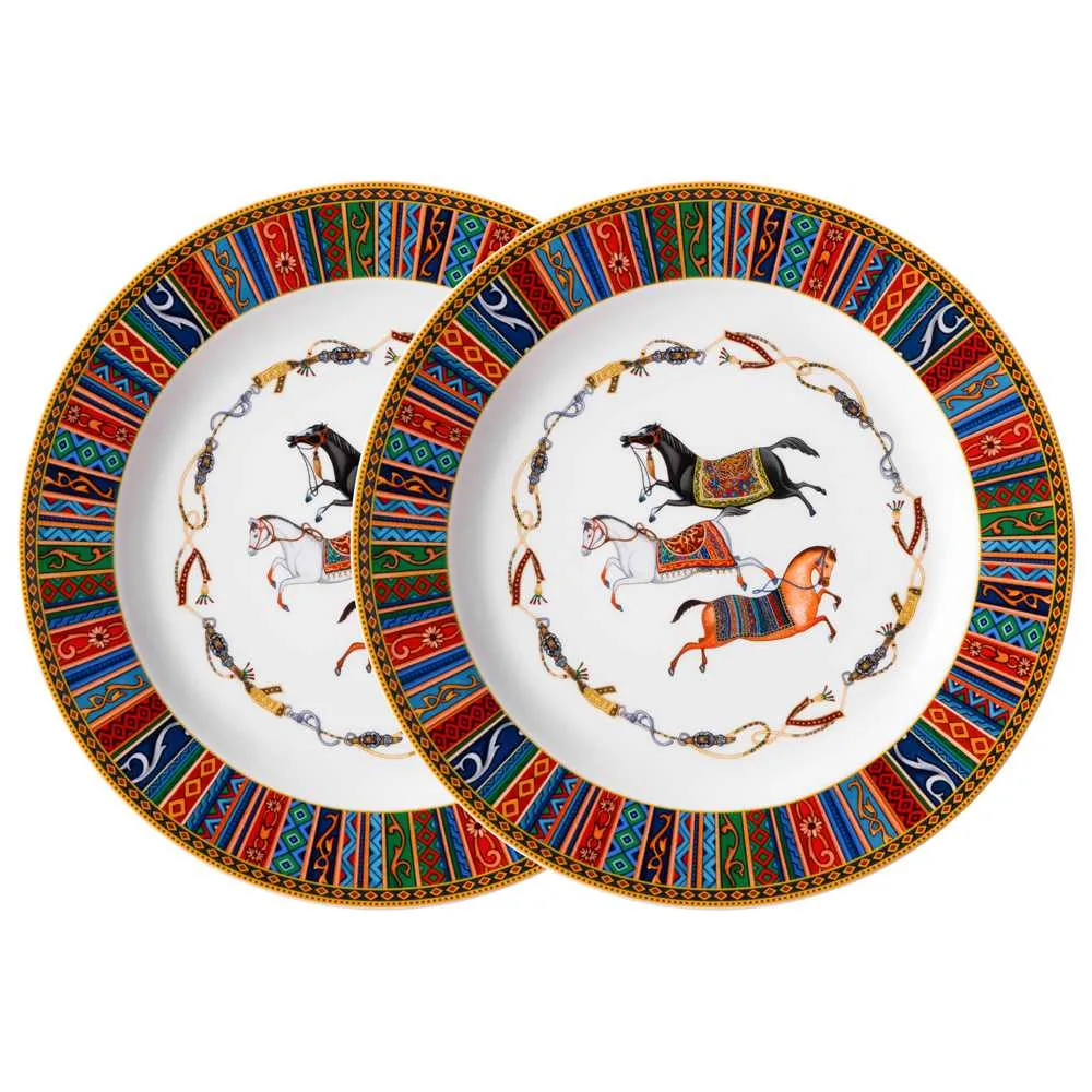 Набор тарелок обеденных Лефард Пассаж 2шт 25см, фарфор арт.760-859 по цене 