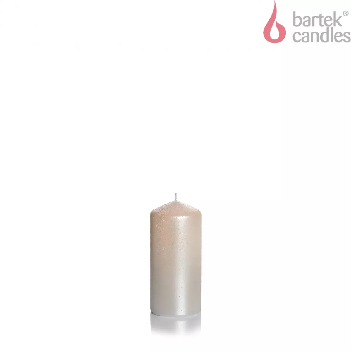 Свеча Колонна Мерцание и Яркость перламутр металлик 6х13см по цене 