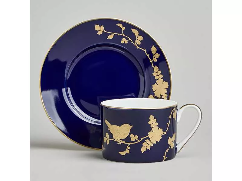 Пара чайная Лефард Золотые птицы 240мл, фарфор арт.419-134 по цене 