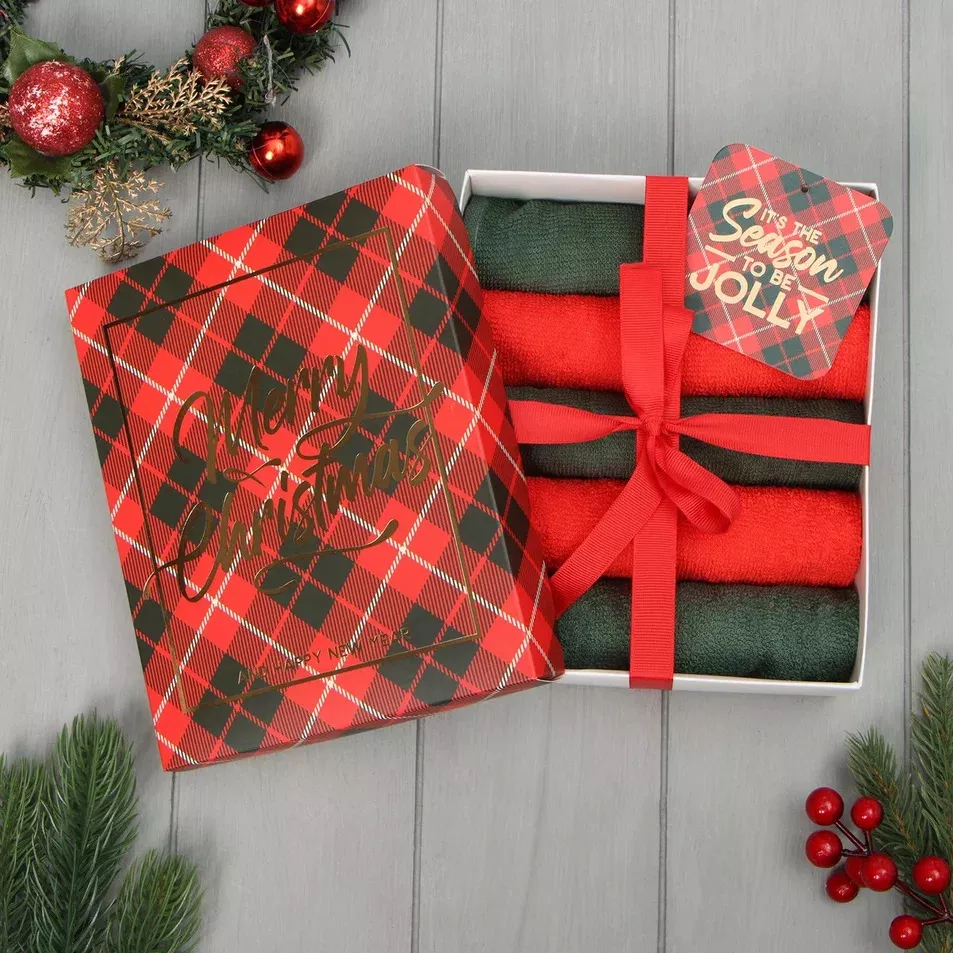 Набор махровых полотенец Этель 30х30см 5шт, хлопок арт.9919449 по цене 